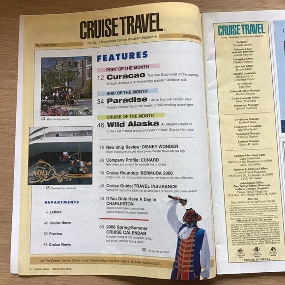 Cruise Travel Magazine Lot of 5 Feb 1992 Oct 1997 Apr 2000 Feb & Apr 2001 - Picture 7 of 12